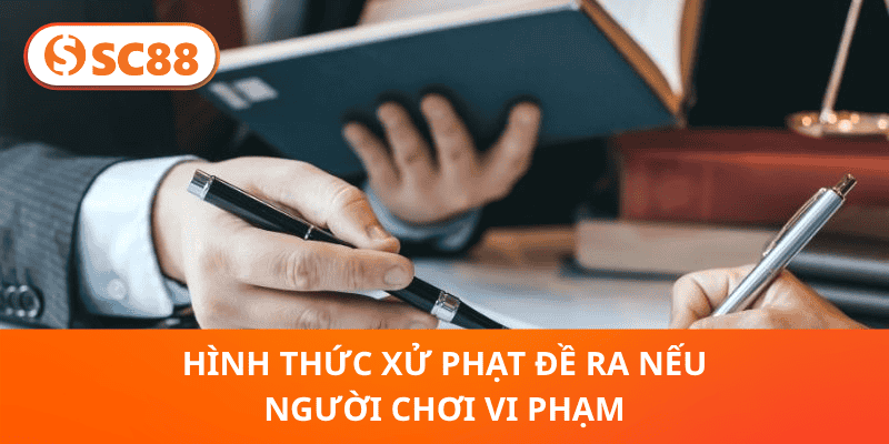 Hình thức xử phạt đề ra nếu người chơi vi phạm